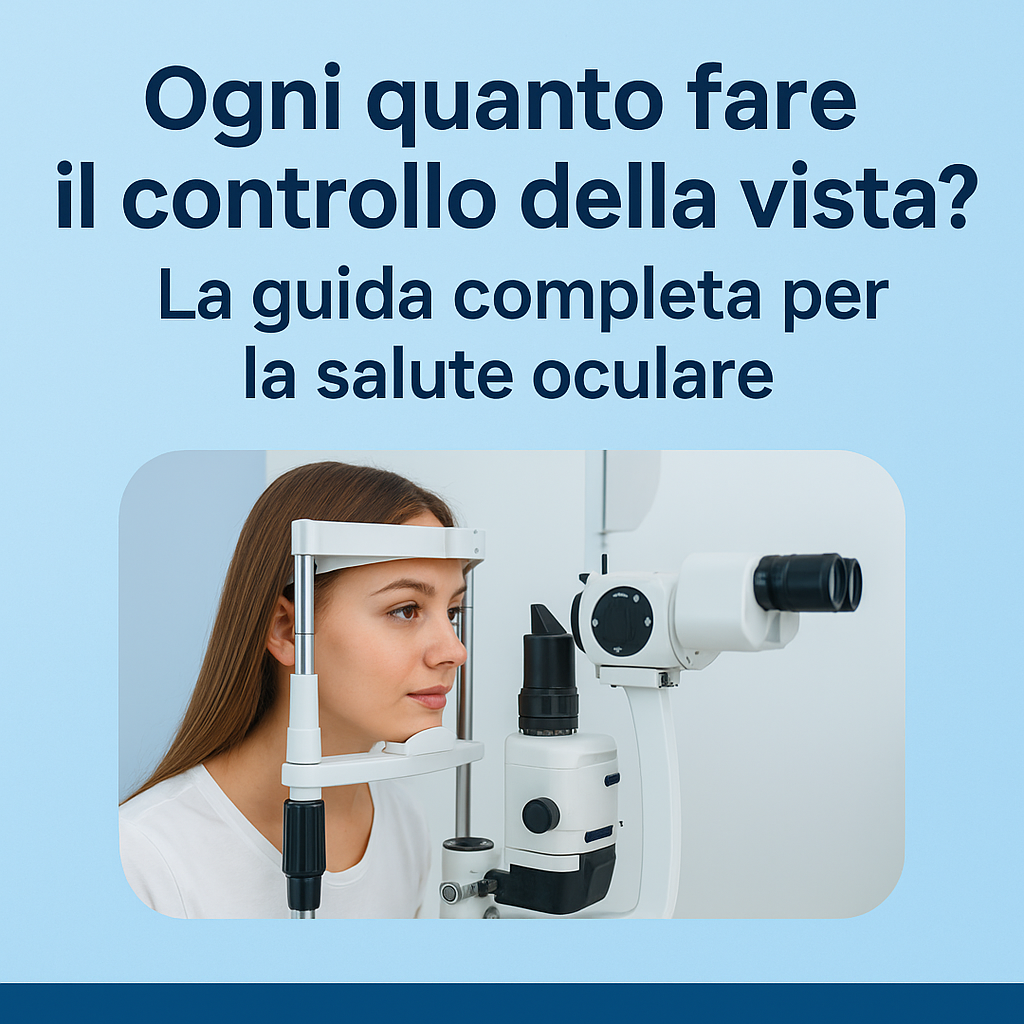 Ogni quanto fare il controllo della vista? Guida completa alla prevenzione visiva - Optipoint - Lux S.r.l.