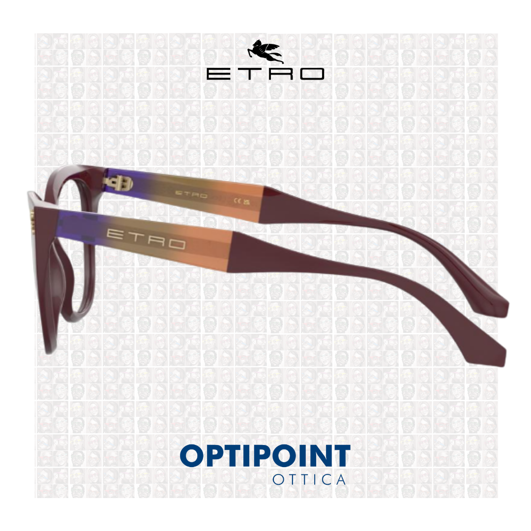 ETRO 0094 LHF BORDEAUX OCCHIALI DA VISTA - Optipoint - Lux S.r.l.
