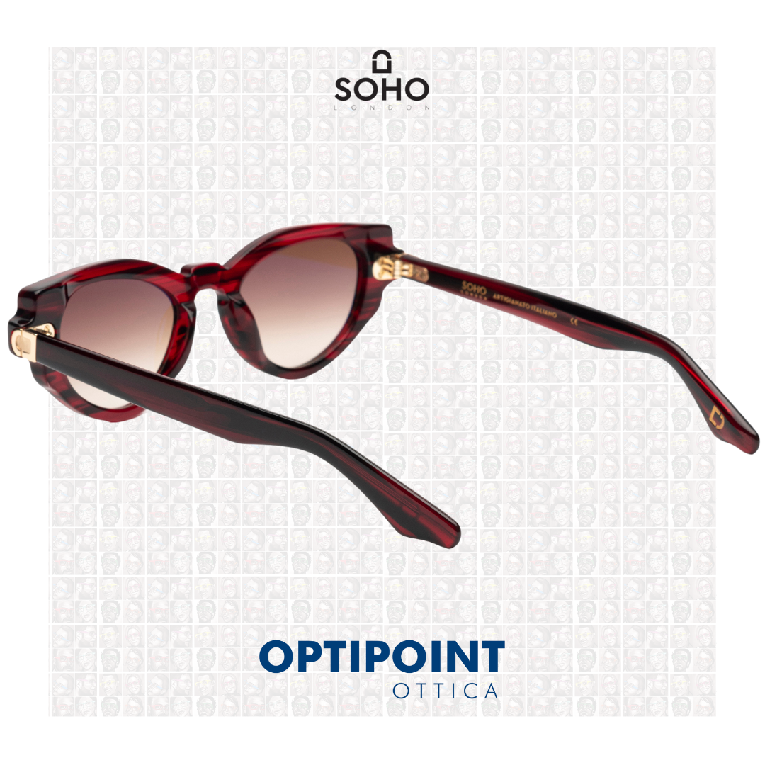 SOHO DERBY ROSSO STRIATO OCCHIALI DA SOLE - Optipoint - Lux S.r.l.