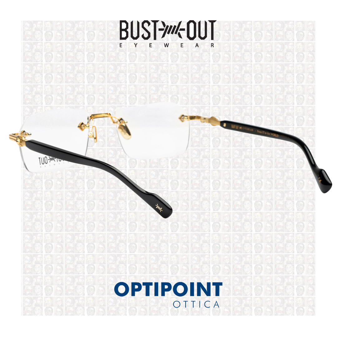 BUST-OUT KING NERO ORO OCCHIALI DA VISTA - Optipoint - Lux S.r.l.