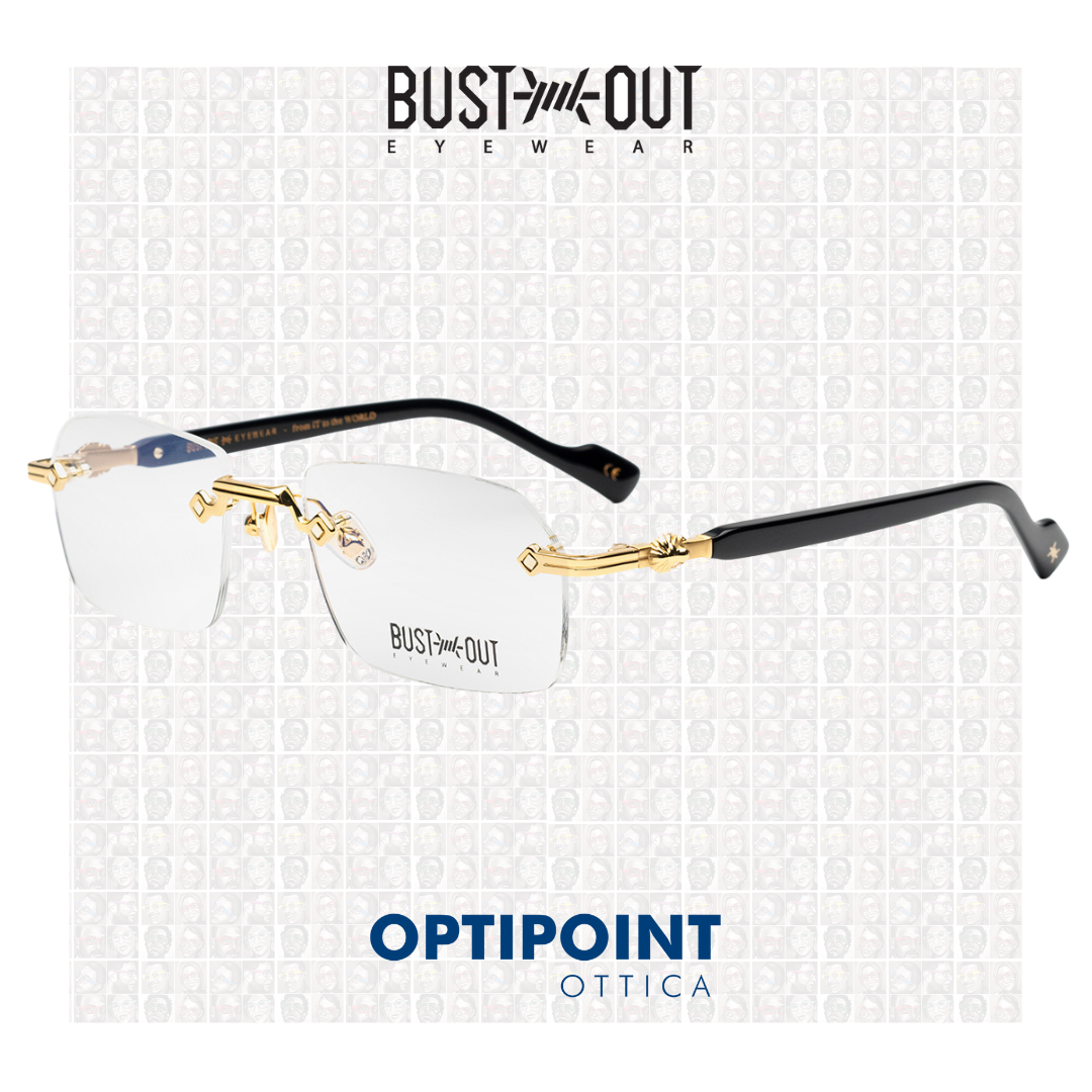 BUST-OUT KING NERO ORO OCCHIALI DA VISTA - Optipoint - Lux S.r.l.