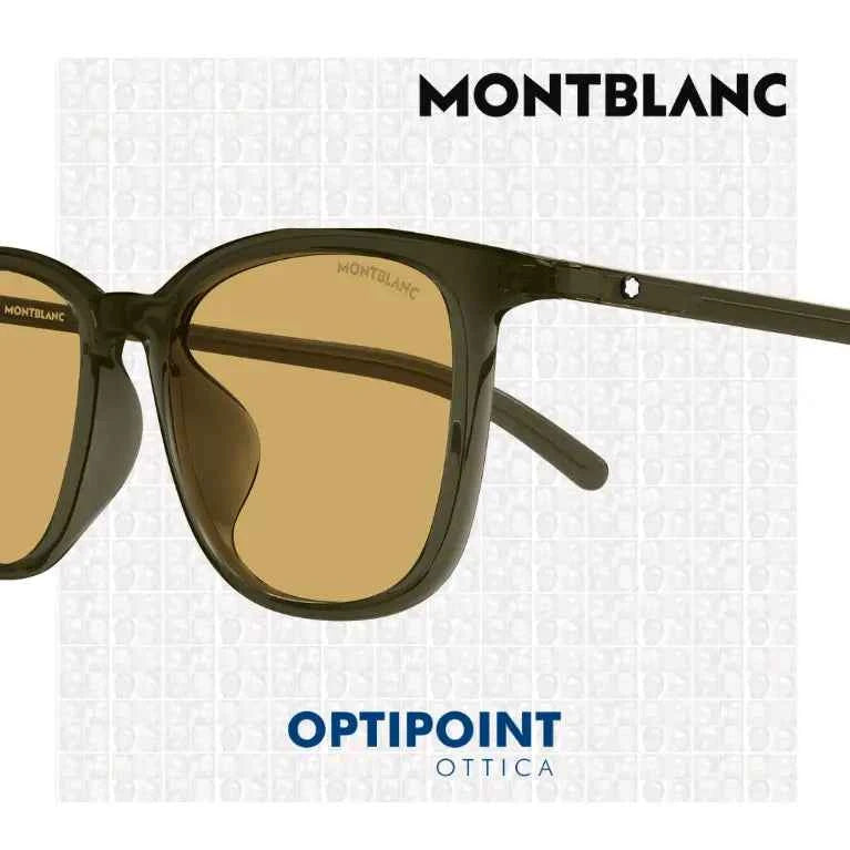 MONTBLANC MB0487SA 004 VERDE OCCHIALI DA SOLE