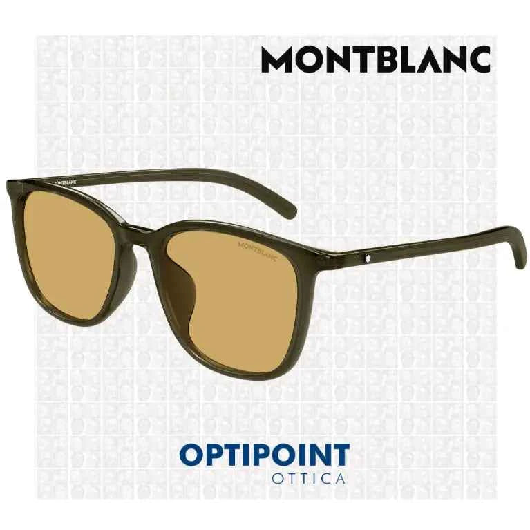 MONTBLANC MB0487SA 004 VERDE OCCHIALI DA SOLE