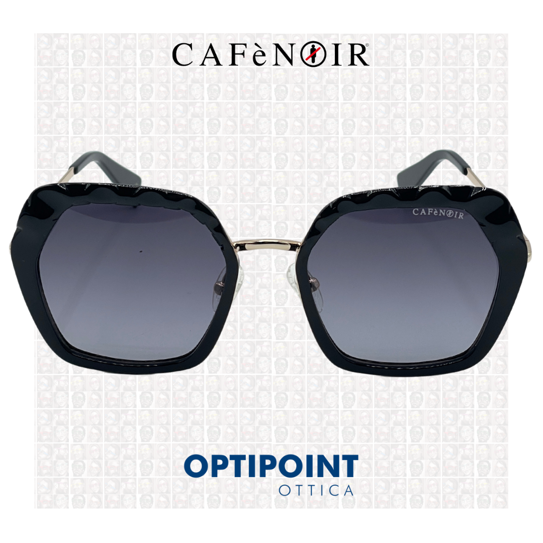 CAFèNOIR CNS317 01 ARGENTO NERO OCCHIALI DA SOLE - Optipoint - Lux S.r.l.