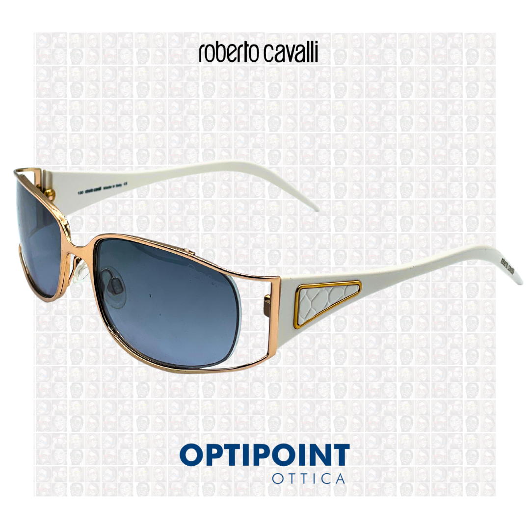 ROBERTO CAVALLI PIOMBO ORO E BIANCO OCCHIALI DA SOLE VINTAGE - Optipoint - Lux S.r.l.