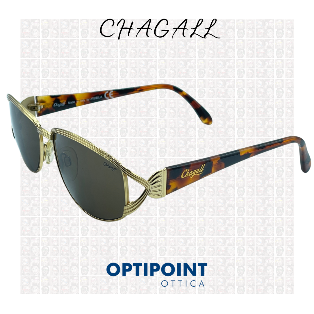 🎁 CHAGALL LL2521 ORO TARTARUGATO OCCHIALI DA SOLE VINTAGE (100% off)