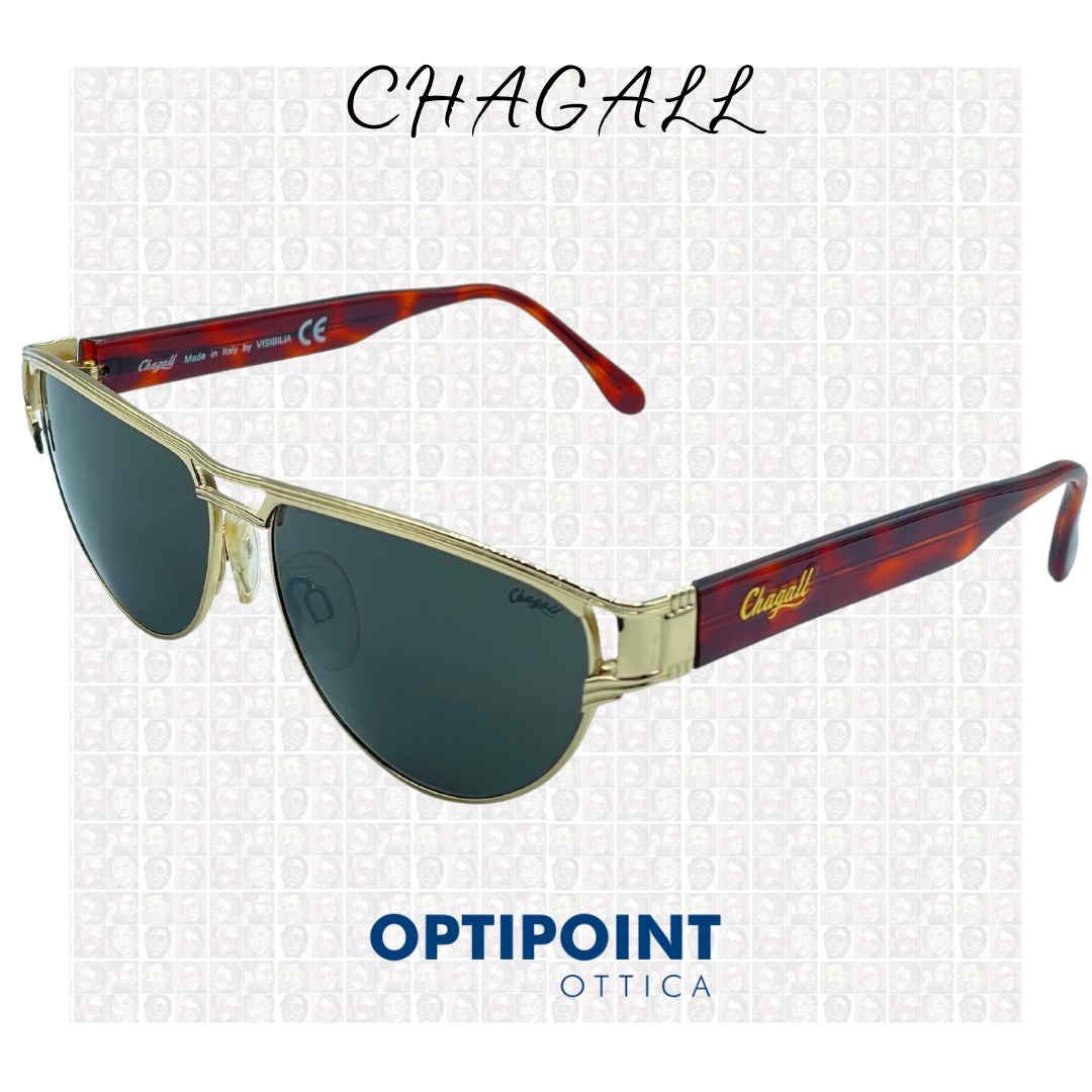 CHAGALL LL2523 ORO AVANA SCURO OCCHIALI DA SOLE VINTAGE - Optipoint - Lux S.r.l.