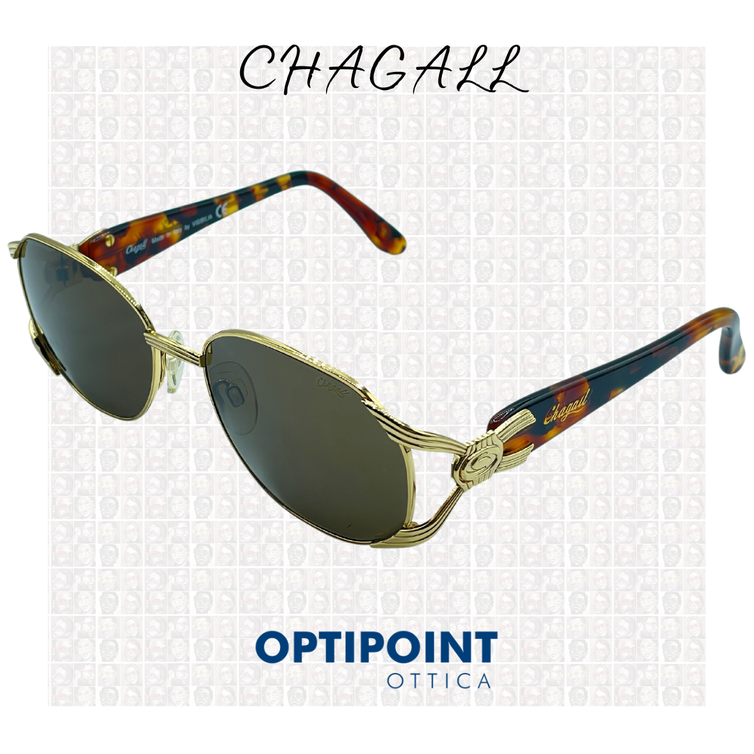 CHAGALL LL2554 ORO AVANA SCURO OCCHIALI DA SOLE VINTAGE - Optipoint - Lux S.r.l.