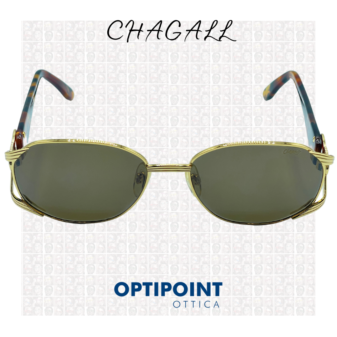 CHAGALL LL2554 ORO AVANA SCURO OCCHIALI DA SOLE VINTAGE - Optipoint - Lux S.r.l.