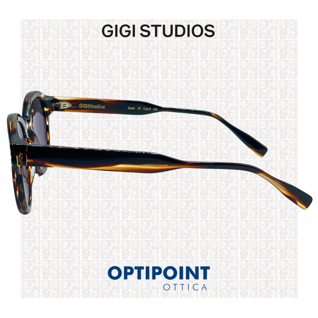 GIGI STUDIOS HARLEM MARRONE STRIATO OCCHIALI DA SOLE - Optipoint - Lux S.r.l.
