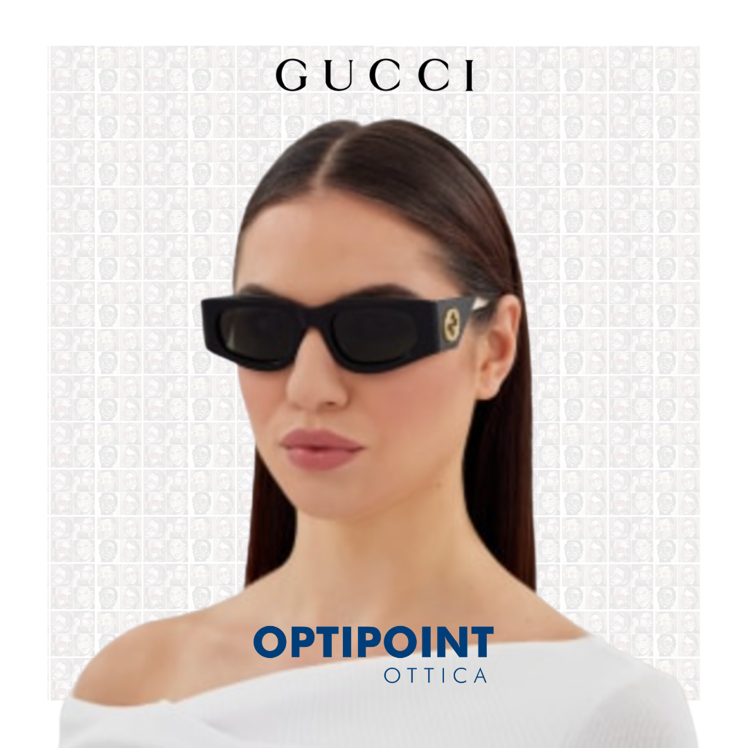 GUCCI GG1664S 001 NERO AVORIO OCCHIALI DA SOLE - Optipoint - Lux S.r.l.