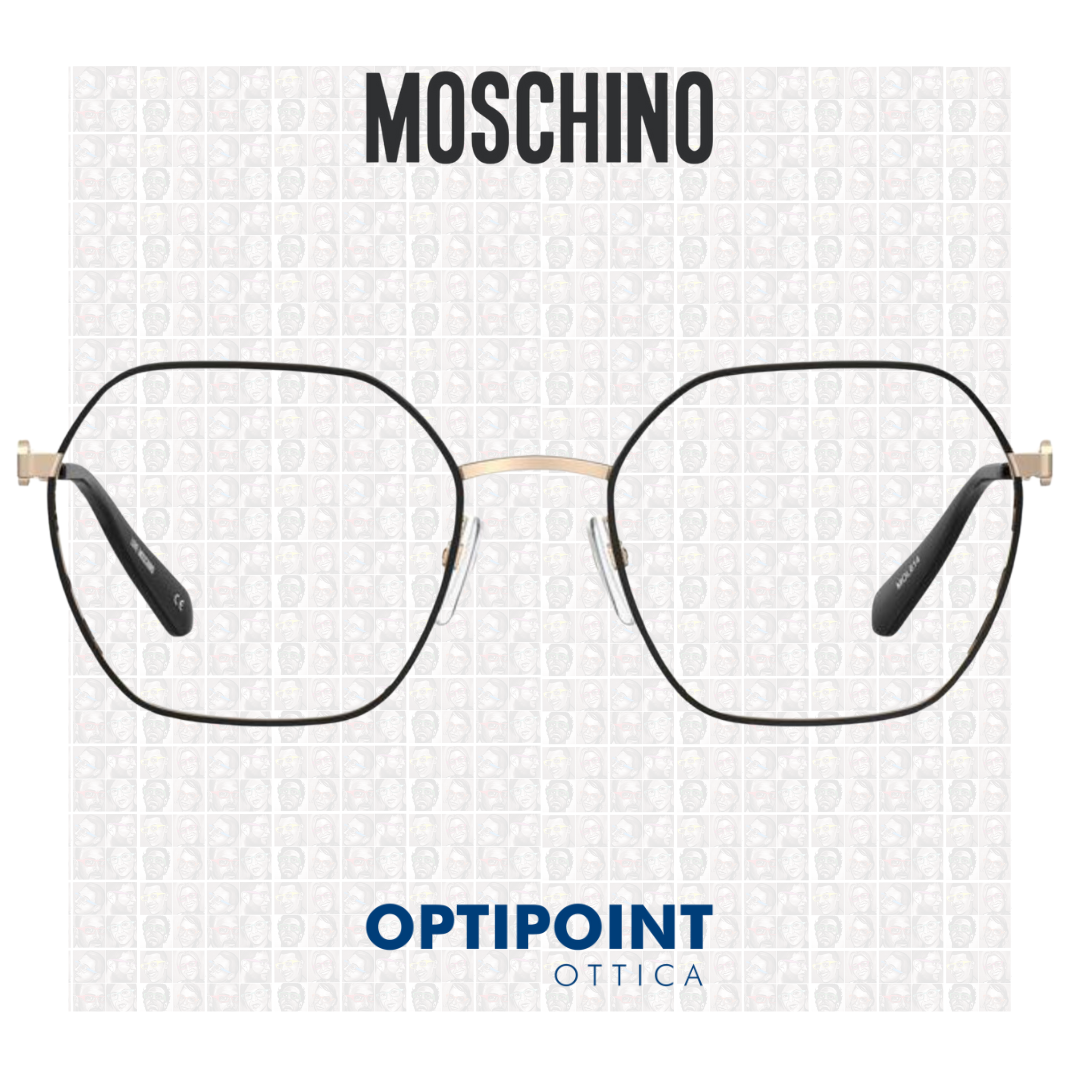 MOSCHINO MOL614 2M2 ORO NERO OCCHIALI DA VISTA - Optipoint - Lux S.r.l.