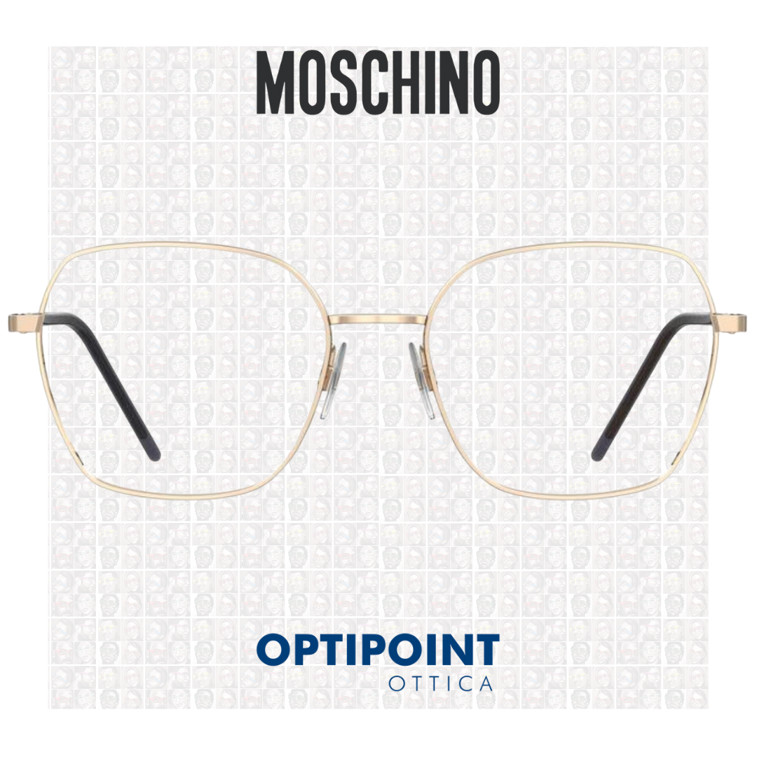 MOSCHINO MOL568 000 NERO ORO OCCHIALI DA VISTA - Optipoint - Lux S.r.l.