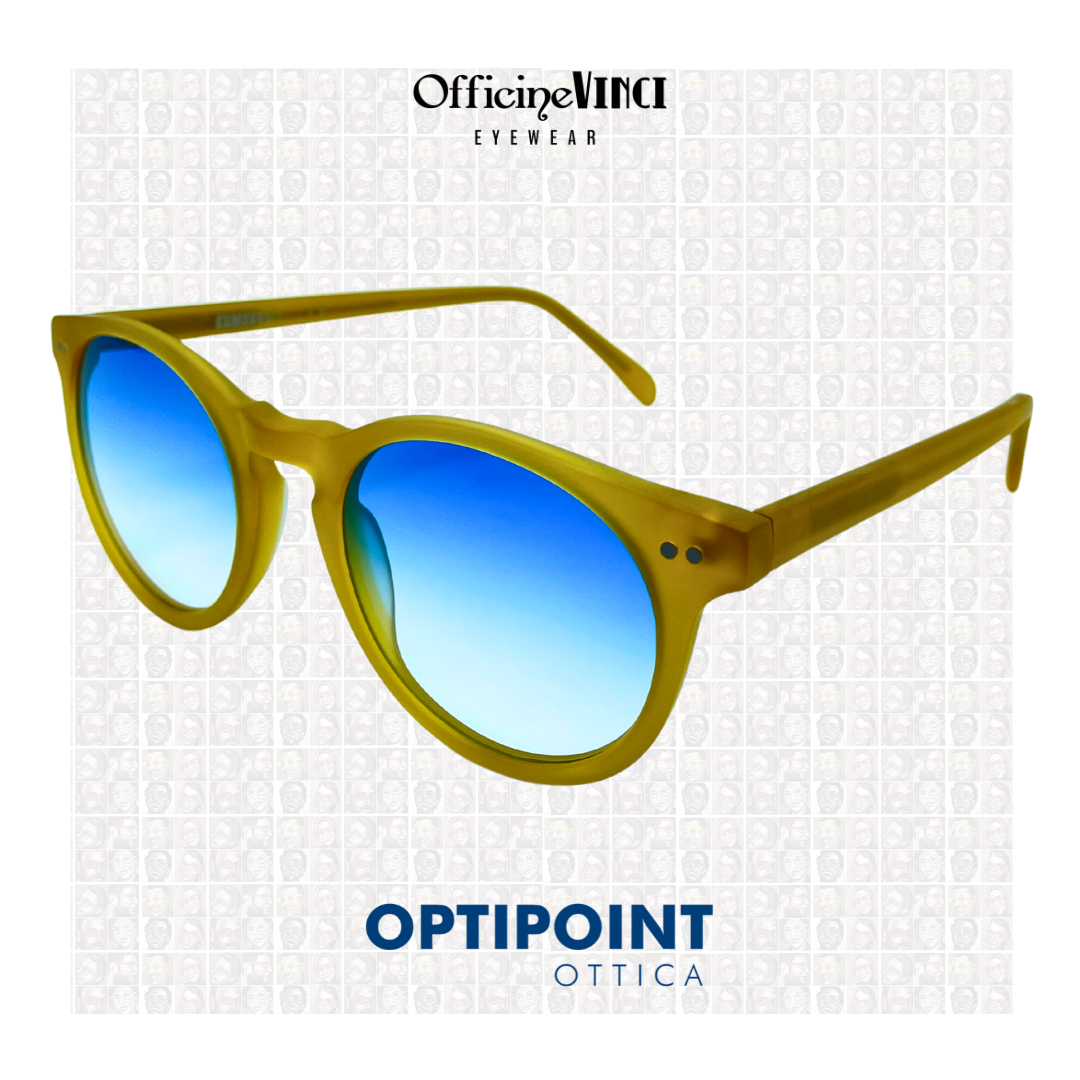 OFFICINE VINCI KAMBRUIT GIALLO SATINATO OCCHIALI DA SOLE - Optipoint - Lux S.r.l.