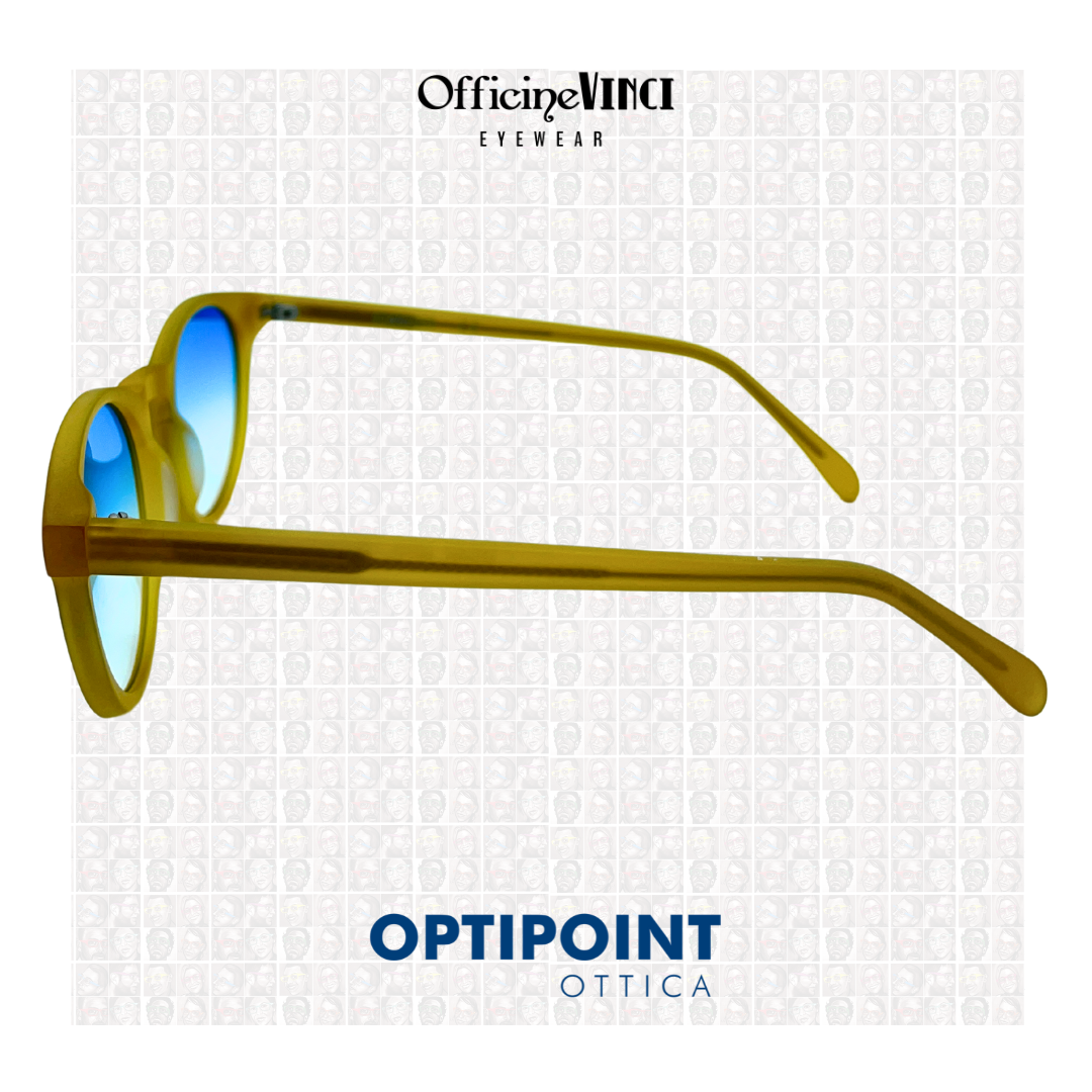 OFFICINE VINCI KAMBRUIT GIALLO SATINATO OCCHIALI DA SOLE - Optipoint - Lux S.r.l.