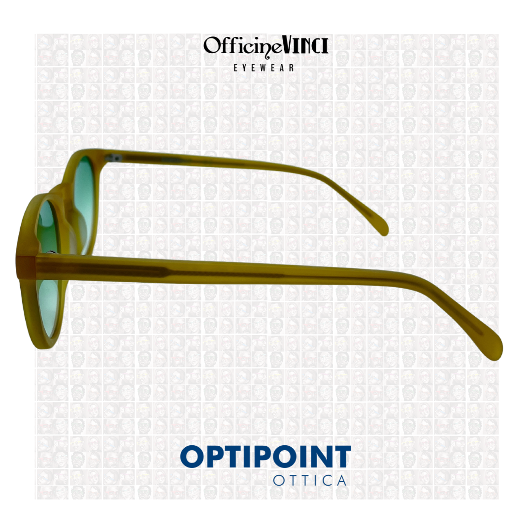 OFFICINE VINCI KAMBRUIT GIALLO SATINATO OCCHIALI DA SOLE - Optipoint - Lux S.r.l.