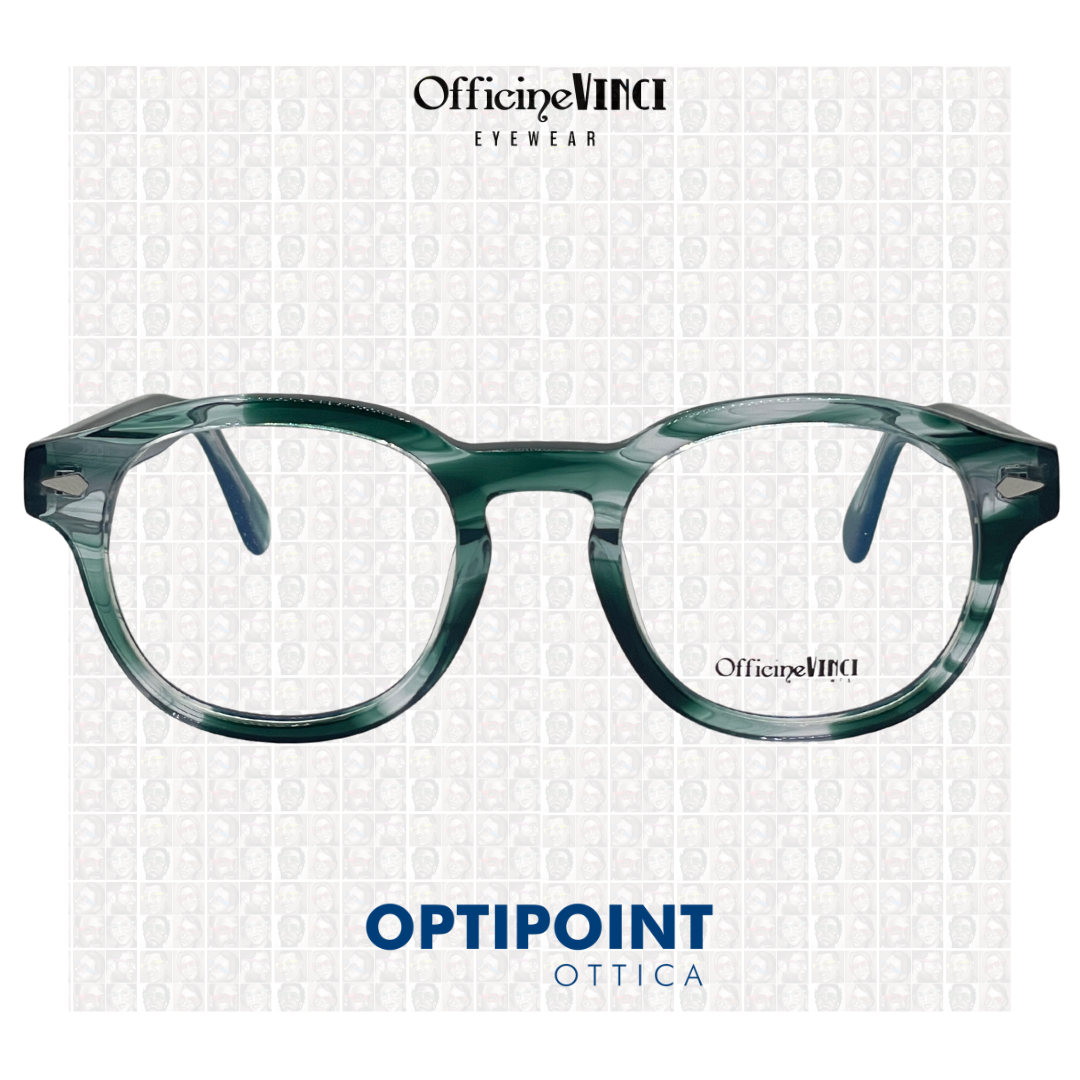 OFFICINE VINCI YORK VERDE STRIATO OCCHIALI DA VISTA - Optipoint - Lux S.r.l.