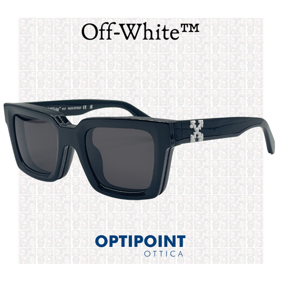 OFF-WHITE CLIP ON OERI14C NERO OCCHIALI DA SOLE - Optipoint - Lux S.r.l.