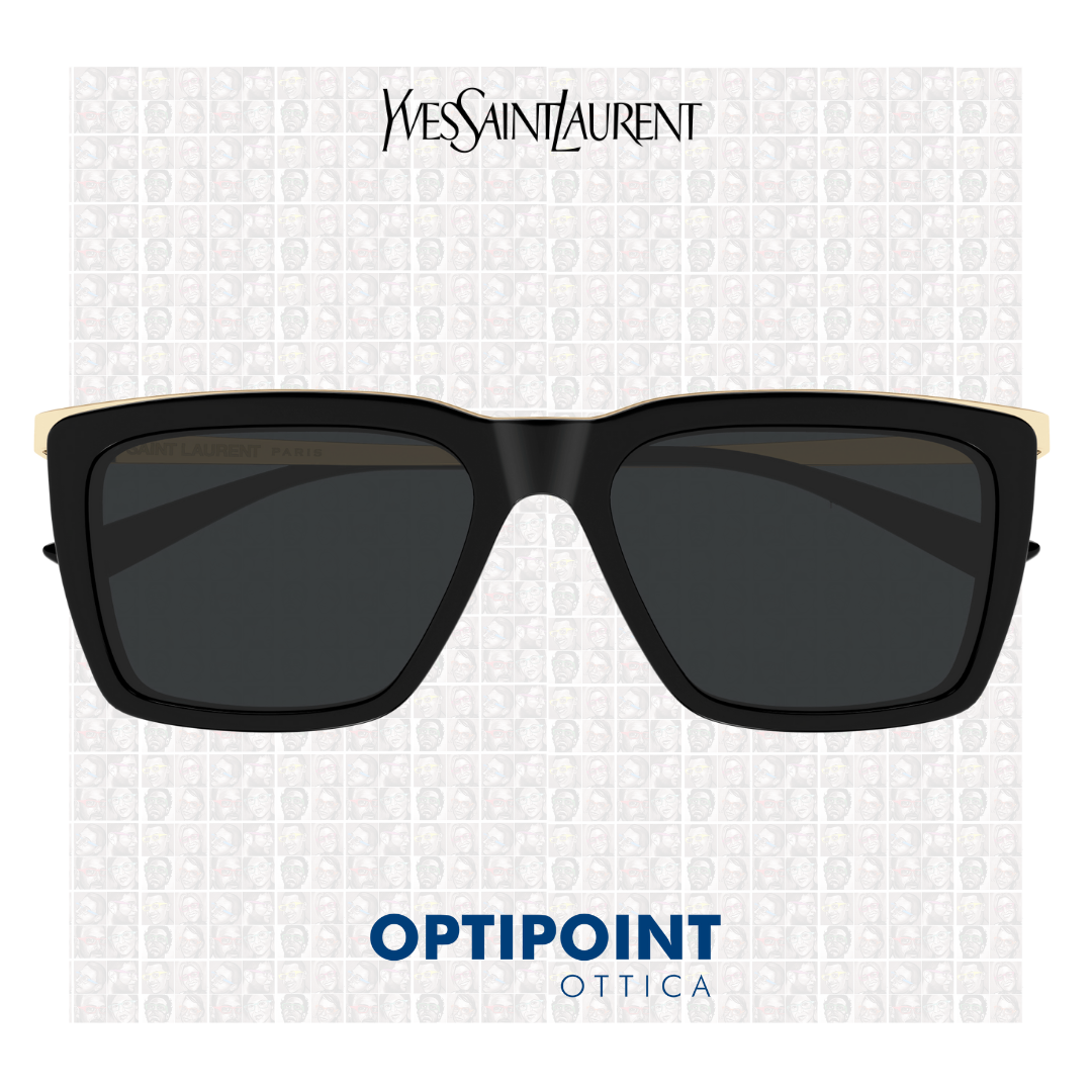 SAINT LAURENT SL765 001 NERO ORO OCCHIALI DA SOLE - Optipoint - Lux S.r.l.