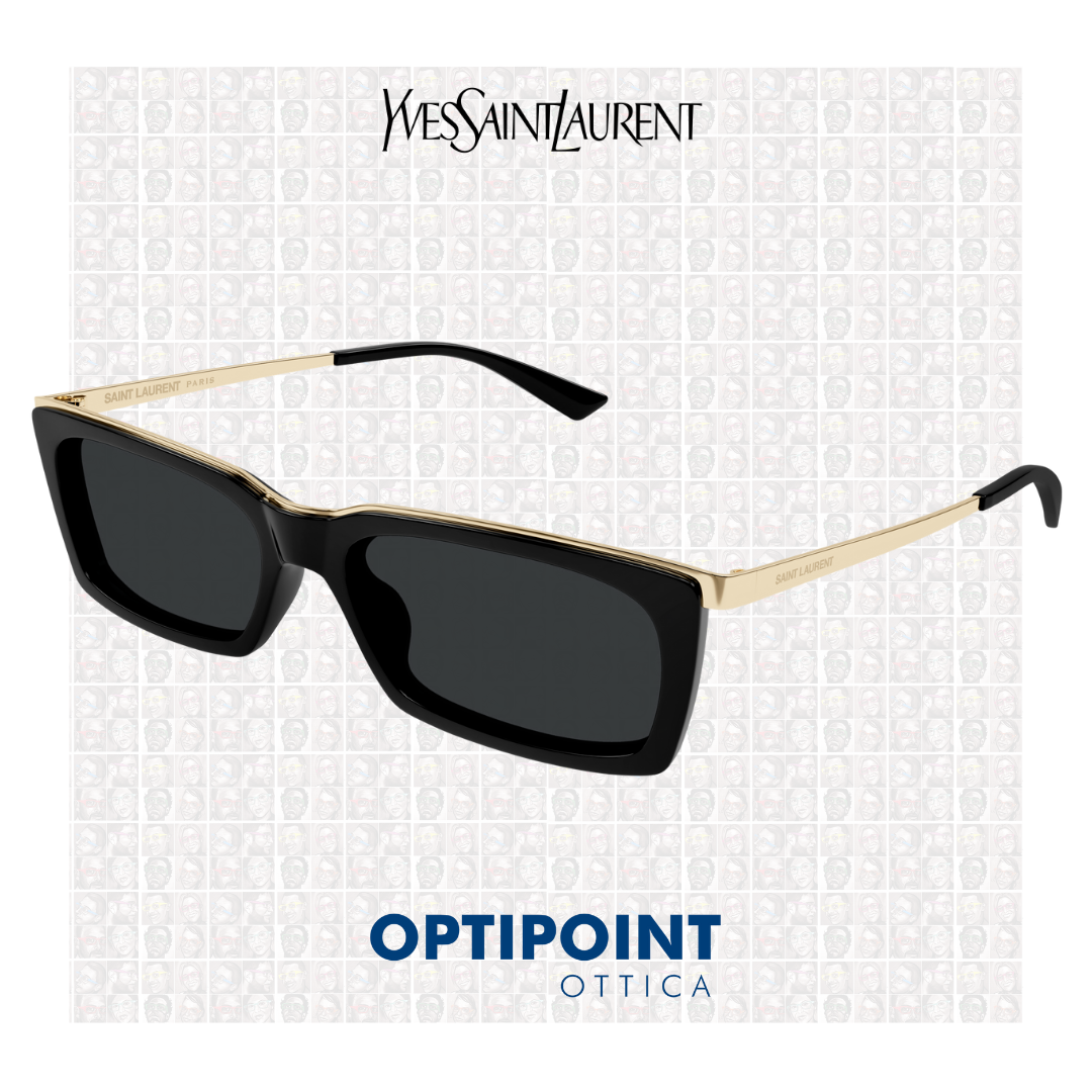 SAINT LAURENT SL766 001 NERO ORO OCCHIALI DA SOLE - Optipoint - Lux S.r.l.