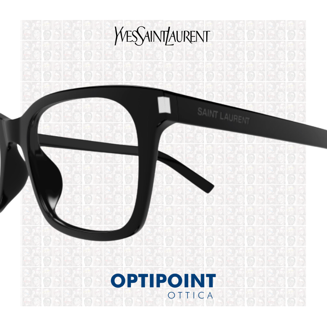 SAINT LAURENT SL718 SLIM 001 NERO OCCHIALI DA VISTA - Optipoint - Lux S.r.l.