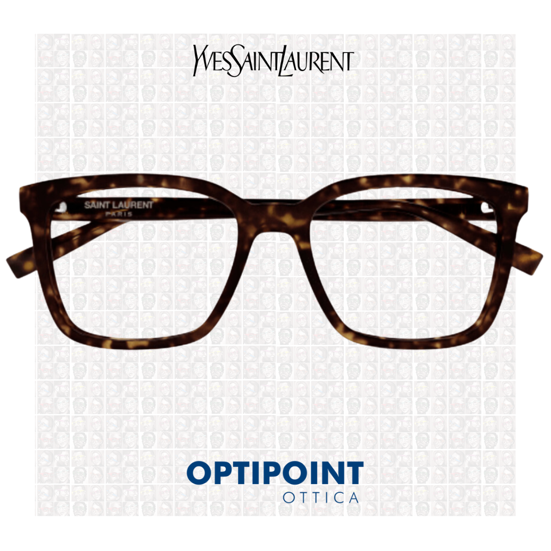 SAINT LAURENT SL672 002 HAVANA OCCHIALI DA VISTA - Optipoint - Lux S.r.l.