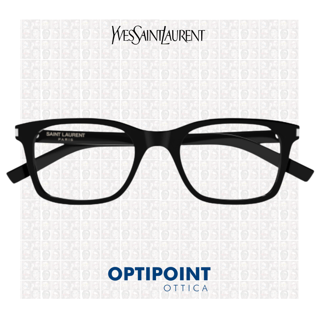 SAINT LAURENT SL718 SLIM 001 NERO OCCHIALI DA VISTA - Optipoint - Lux S.r.l.