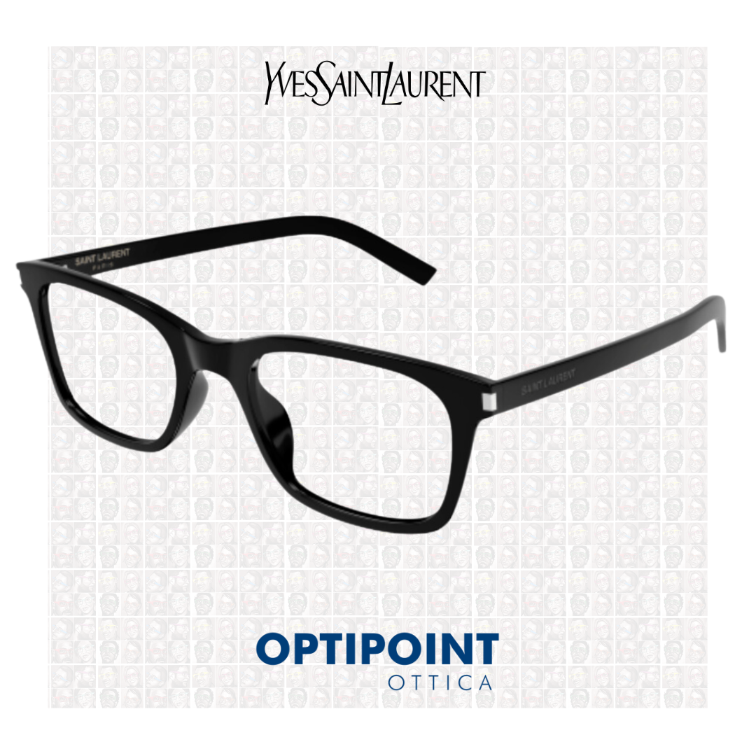 SAINT LAURENT SL718 SLIM 001 NERO OCCHIALI DA VISTA - Optipoint - Lux S.r.l.