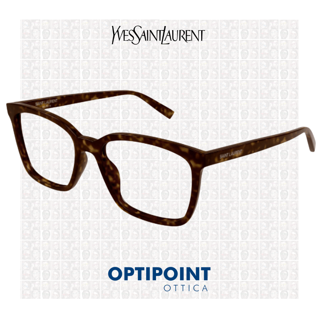 SAINT LAURENT SL672 002 HAVANA OCCHIALI DA VISTA - Optipoint - Lux S.r.l.