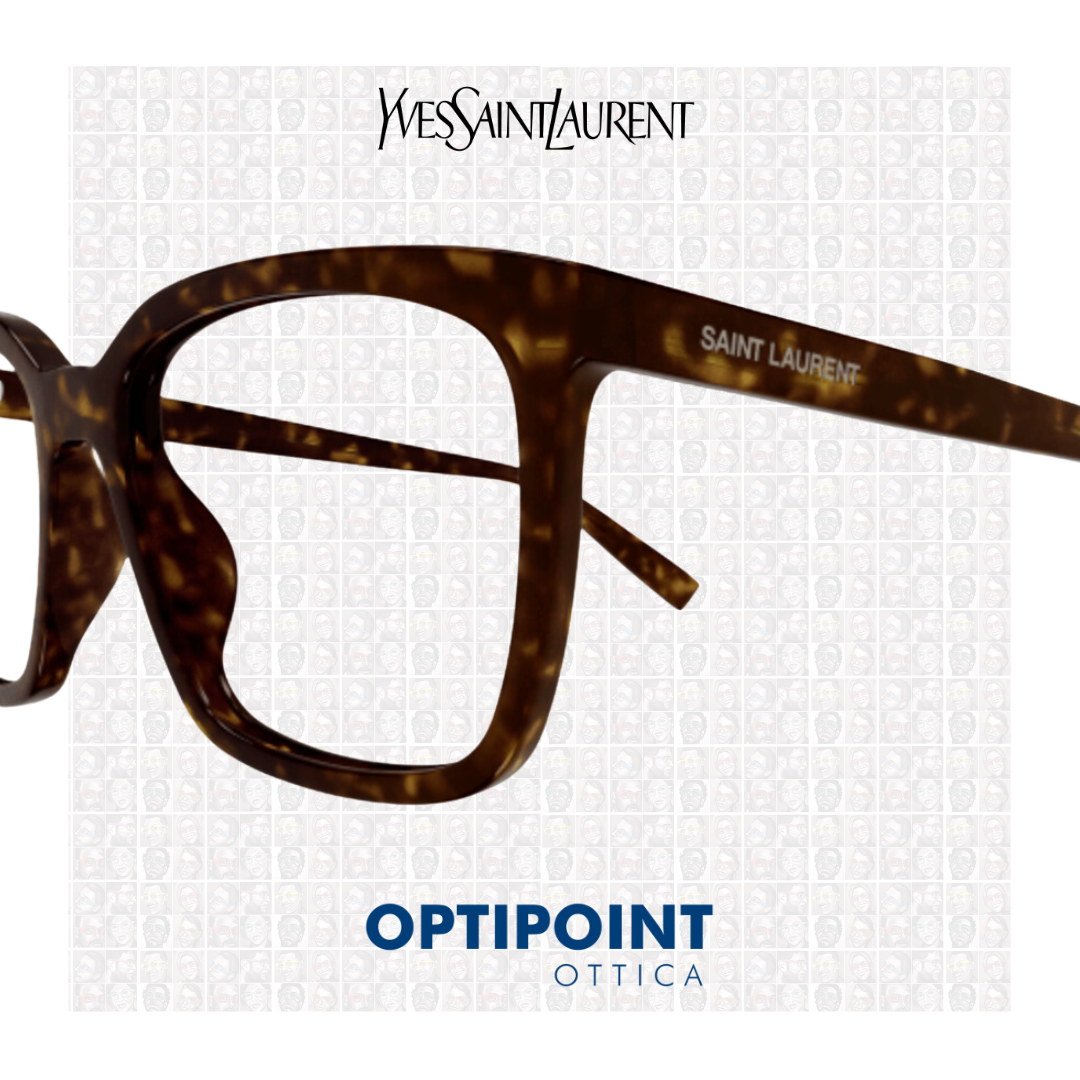 SAINT LAURENT SL672 002 HAVANA OCCHIALI DA VISTA - Optipoint - Lux S.r.l.