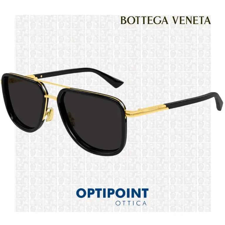 BOTTEGA VENETA BV1463S 001 ORO NERO OCCHIALI DA SOLE