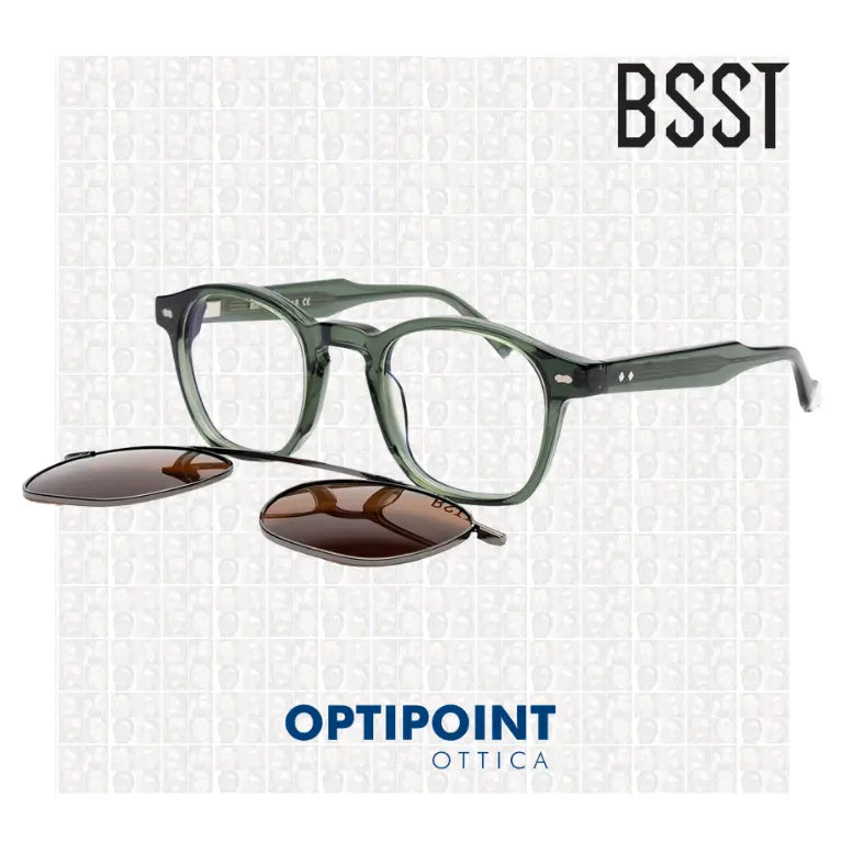 BSTT CLIP-ON GECKO VERDE OCCHIALI DA VISTA