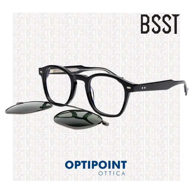 BSTT CLIP-ON GECKO NERO OCCHIALI DA VISTA