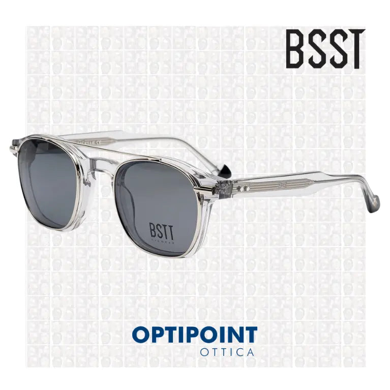BSTT CLIP-ON GECKO GRIGIO CRISTALLO OCCHIALI DA VISTA