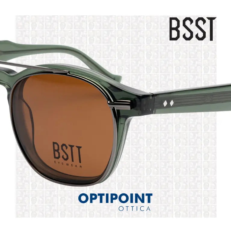 BSTT CLIP-ON GECKO VERDE OCCHIALI DA VISTA