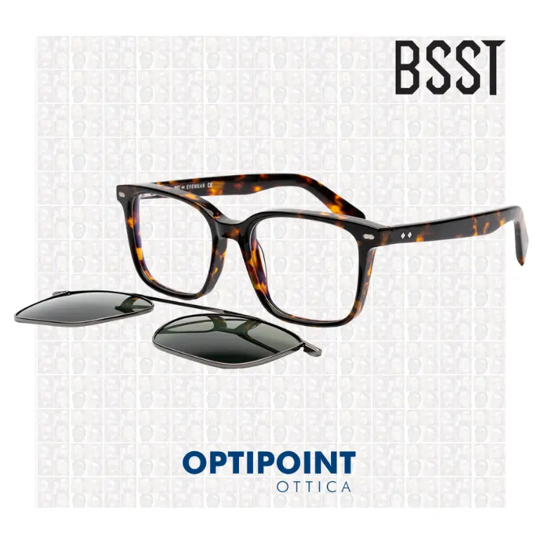 BSTT CLIP-ON IBIS TARTARUGATO OCCHIALI DA VISTA