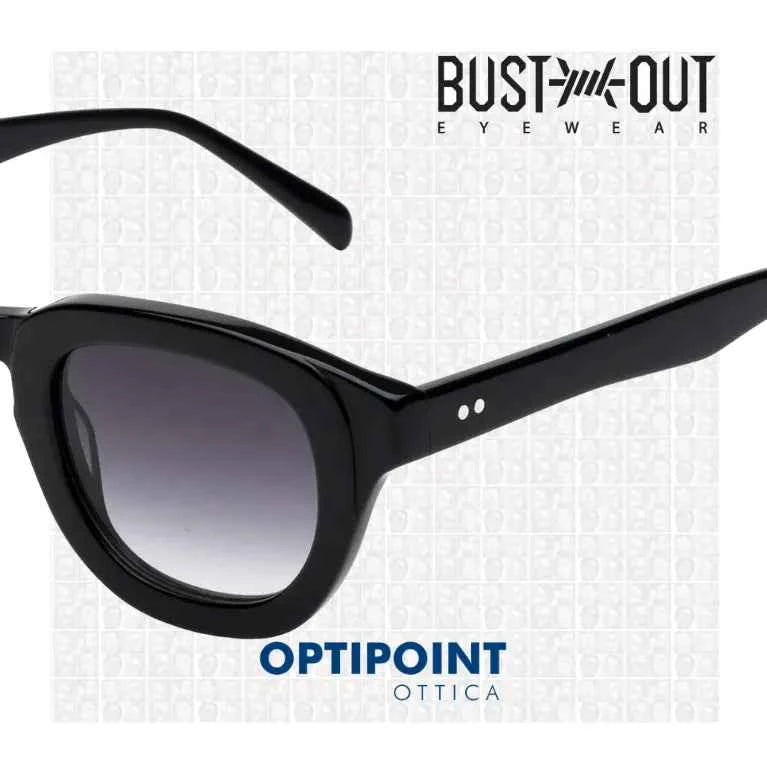 BUST OUT JAGUAR NERO LUCIDO OCCHIALI DA SOLE