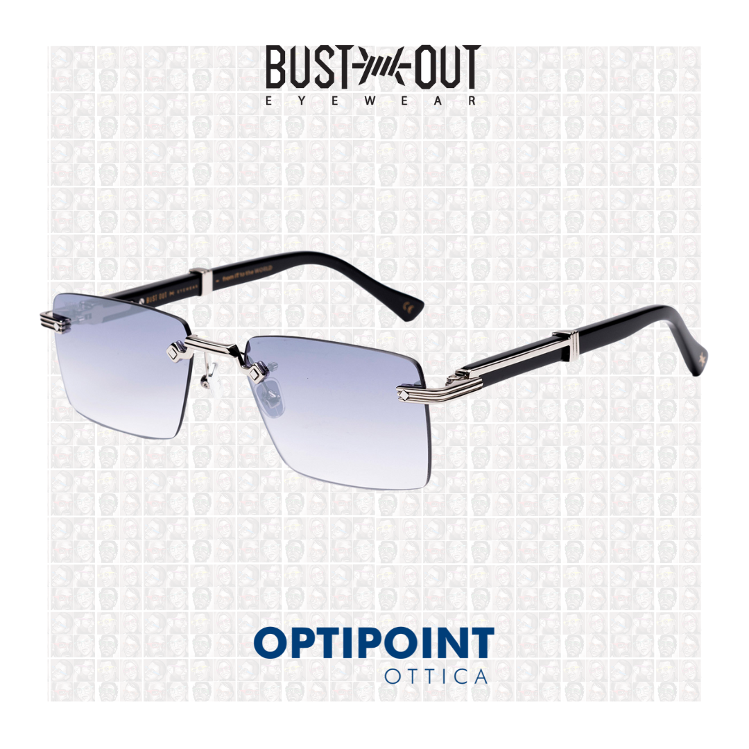 BUST OUT CLYDE ARGENTO NERO OCCHIALI DA SOLE - Optipoint - Lux S.r.l.