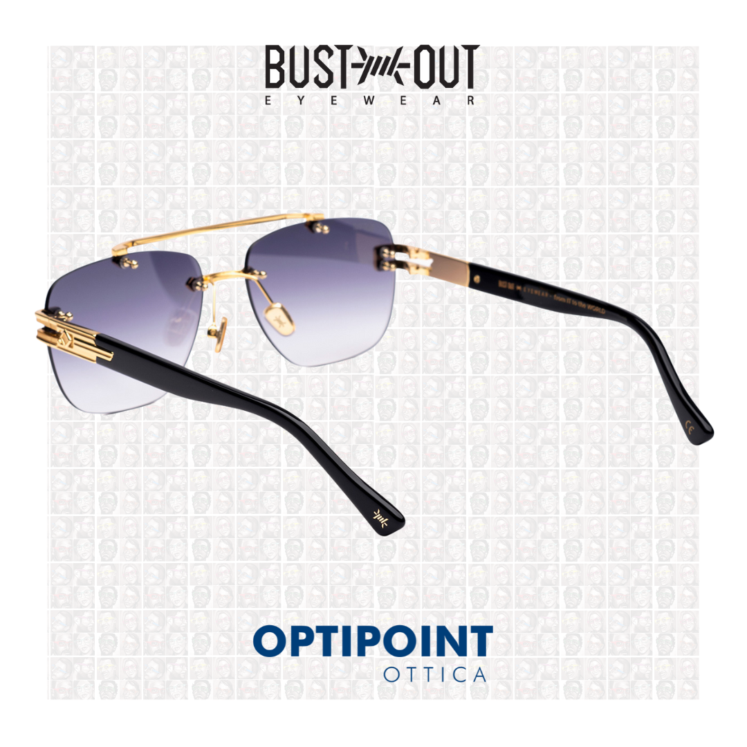 BUST OUT PABLO ORO NERO OCCHIALI DA SOLE - Optipoint - Lux S.r.l.