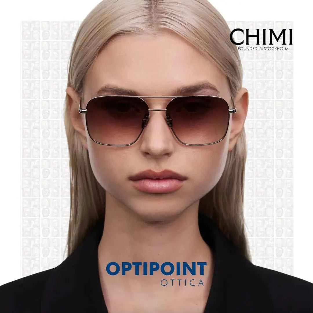 CHIMI AVIATOR ARGENTO OCCHIALI DA SOLE