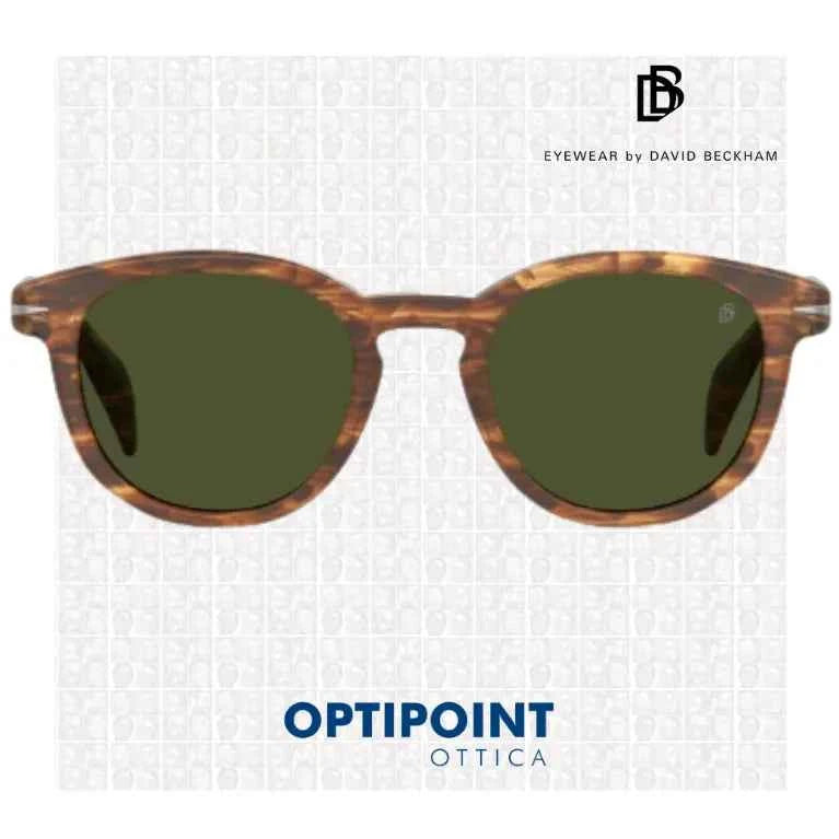 DAVID BECKHAM DB1198/S EX4 MARRONE CORNO OCCHIALI DA SOLE