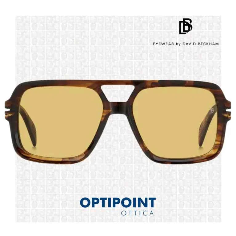 DAVID BECKHAM DB7151/S EX4 MARRONE CORNO OCCHIALI DA SOLE