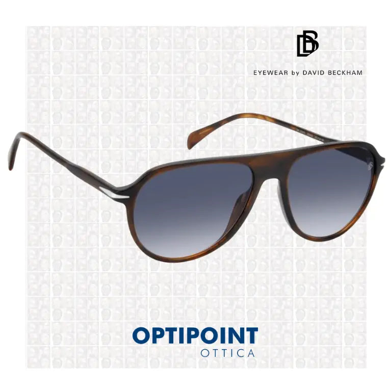 DAVID BECKHAM DB1200/S EX4 MARRONE CORNO OCCHIALI DA SOLE