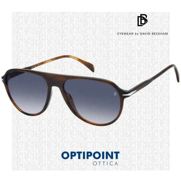 DAVID BECKHAM DB1200/S EX4 MARRONE CORNO OCCHIALI DA SOLE