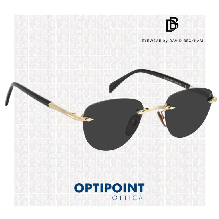 DAVID BECKHAM DB1224/S RHL ORO NERO OCCHIALI DA SOLE