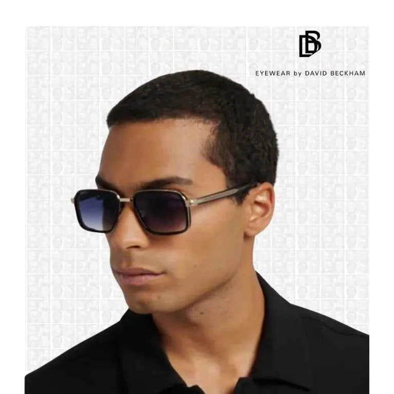 DAVID BECKHAM DB7158/S RHL ORO NERO OCCHIALI DA SOLE