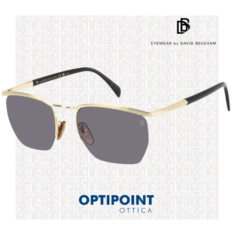 DAVID BECKHAM DB1225/S RHL ORO NERO OCCHIALI DA SOLE