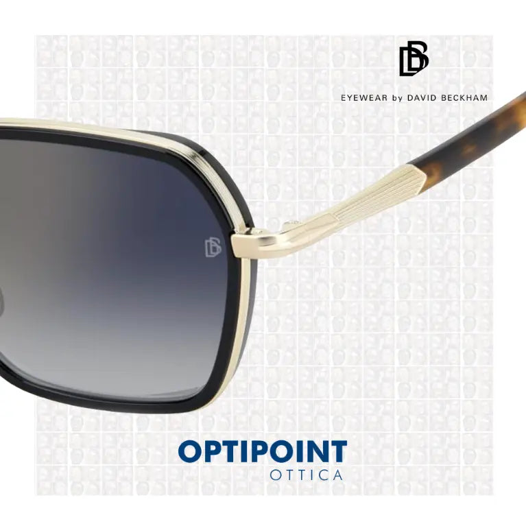 DAVID BECKHAM DB1194/G/S RHL ORO NERO OCCHIALI DA SOLE