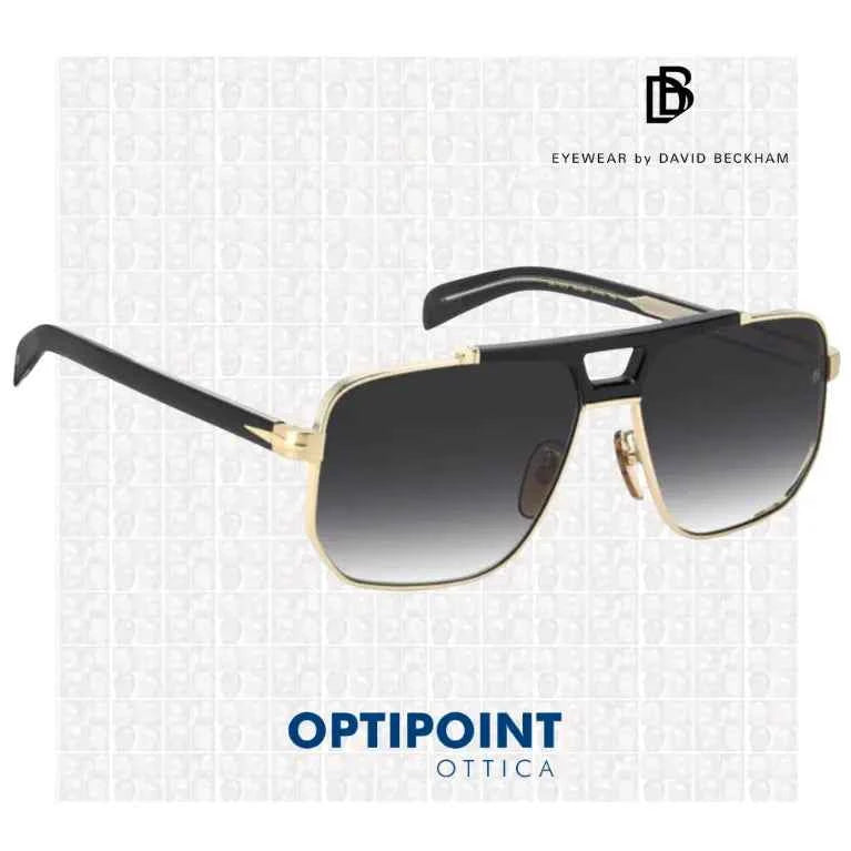DAVID BECKHAM DB7157/S RHL ORO NERO OCCHIALI DA SOLE