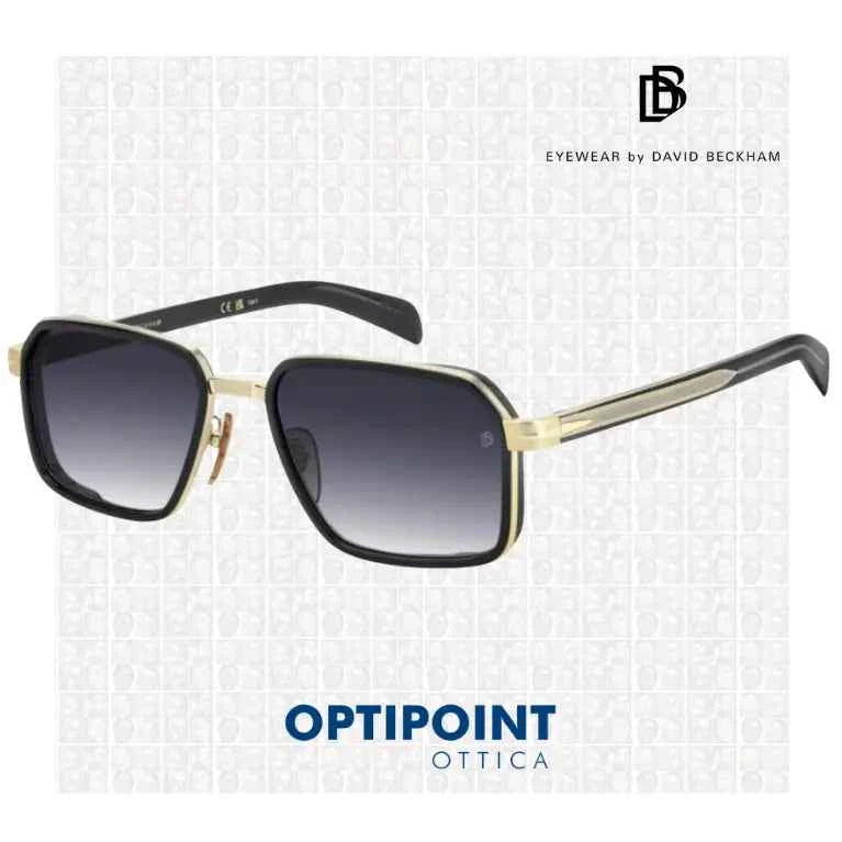 DAVID BECKHAM DB7158/S RHL ORO NERO OCCHIALI DA SOLE